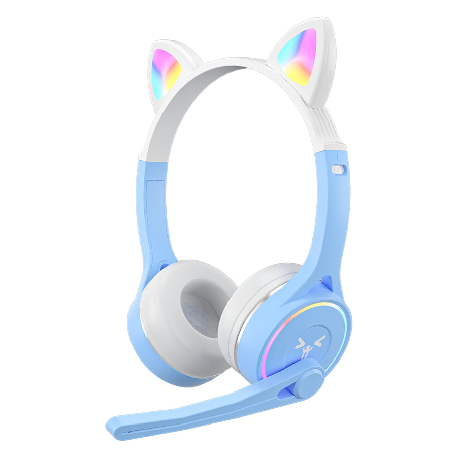 SY-T30 Cute Cat Ears Children Headset Lightweight Bluetooth 5.0 Headphone with RGB Light SY-T30 Cute Cat Ears Children Headset Lightweight Bluetooth 5.0 Headphone with RGB Light